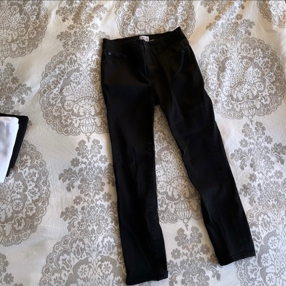 J. Crew 9" mid-rise stretchy toothpick jean in new black - Picture 4 of 4